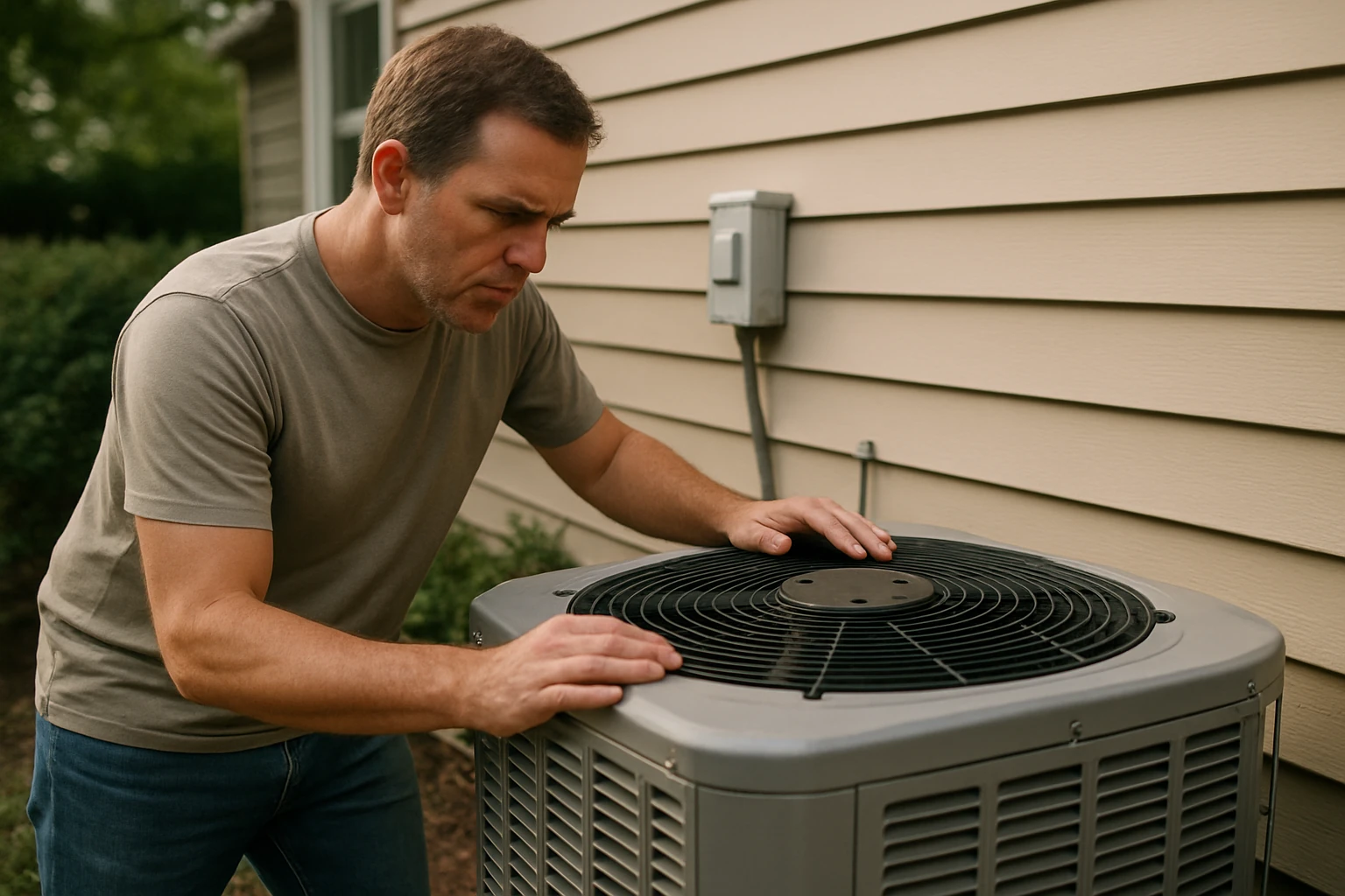 Air conditioner vent blowing air in a home