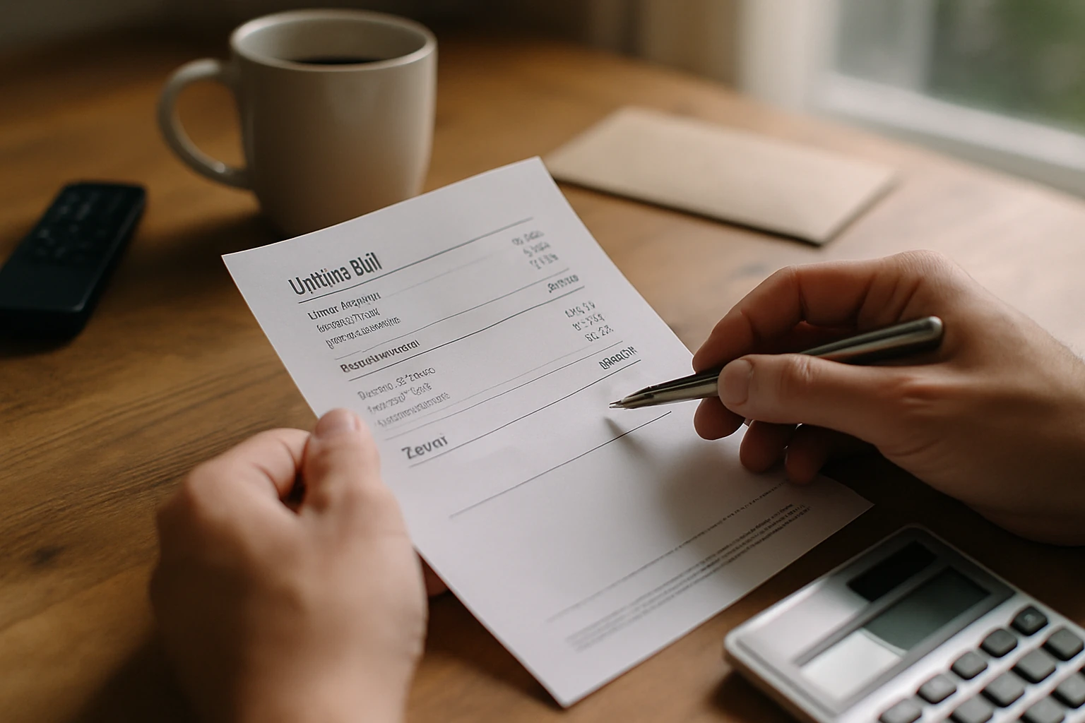 Power lines above a residential street