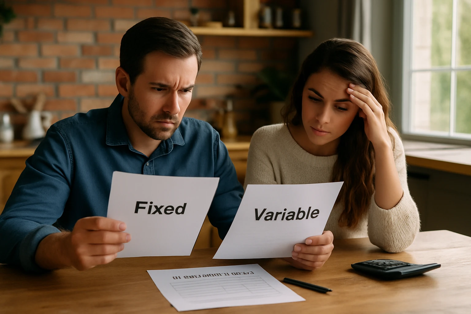 House thermostat on the wall