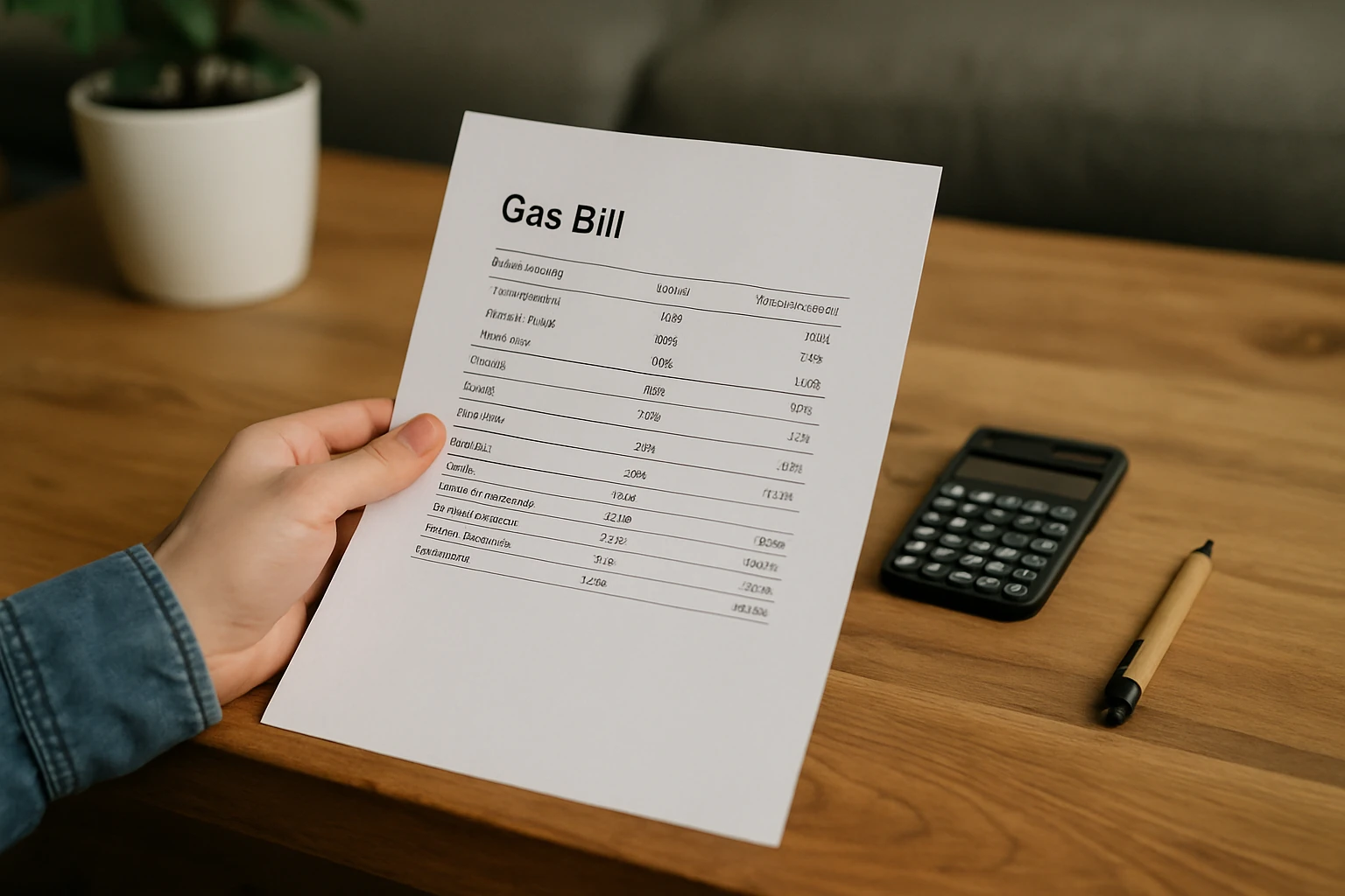 Close-up of utility meter dials