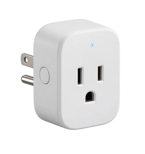 Illustrative Wi-Fi smart plug with energy monitoring