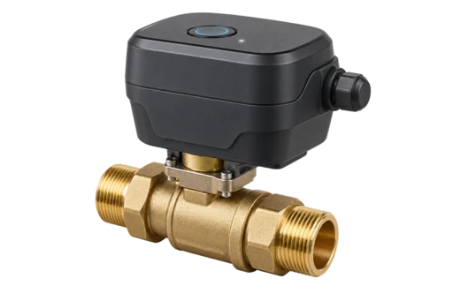 Illustrative smart water monitor with automatic shutoff valve